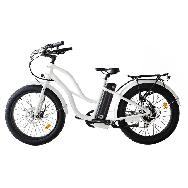 Coastal Cruiser 750W 52V Step-Thru 24" x 3" Beach Cruiser Electric Bike