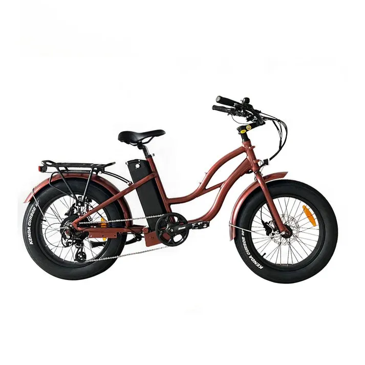 Coastal Cruiser 750W 52V Step-Thru 24" x 3" Beach Cruiser Electric Bike