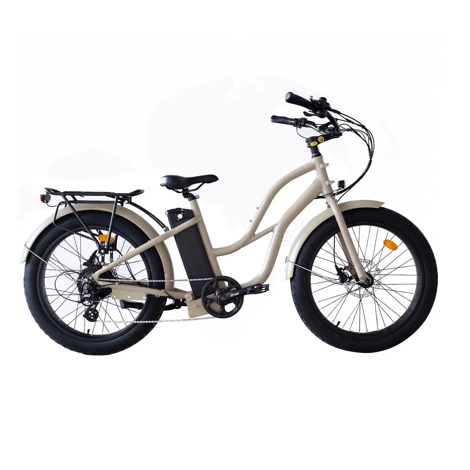 Coastal Cruiser Beach Cruiser 750W 52V 24x3 Step-Thru Electric Bike