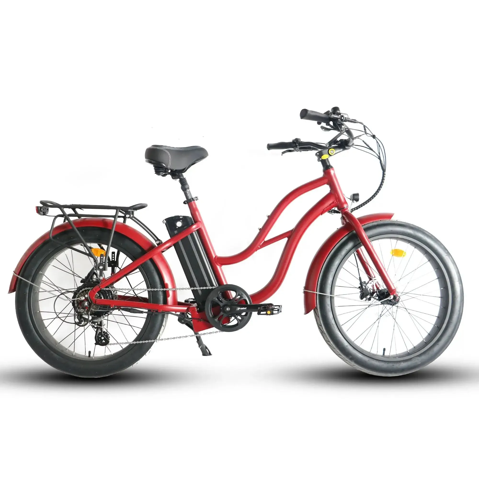 Coastal Cruiser Beach Cruiser 750W 52V 24x3 Step-Thru Electric Bike