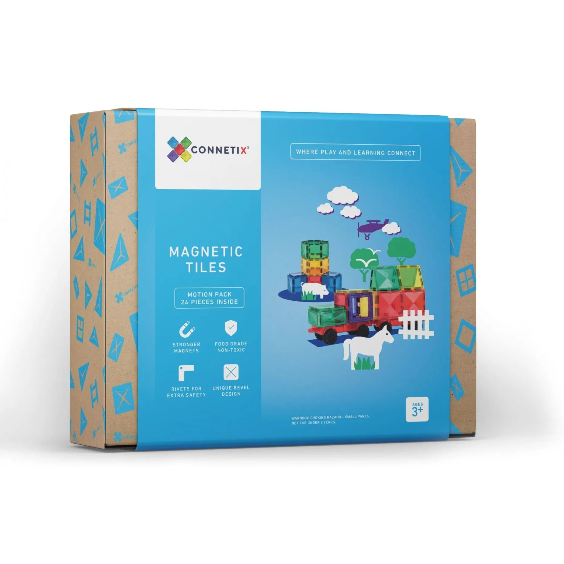 Connetix Tiles - 24 Piece Motion Pack