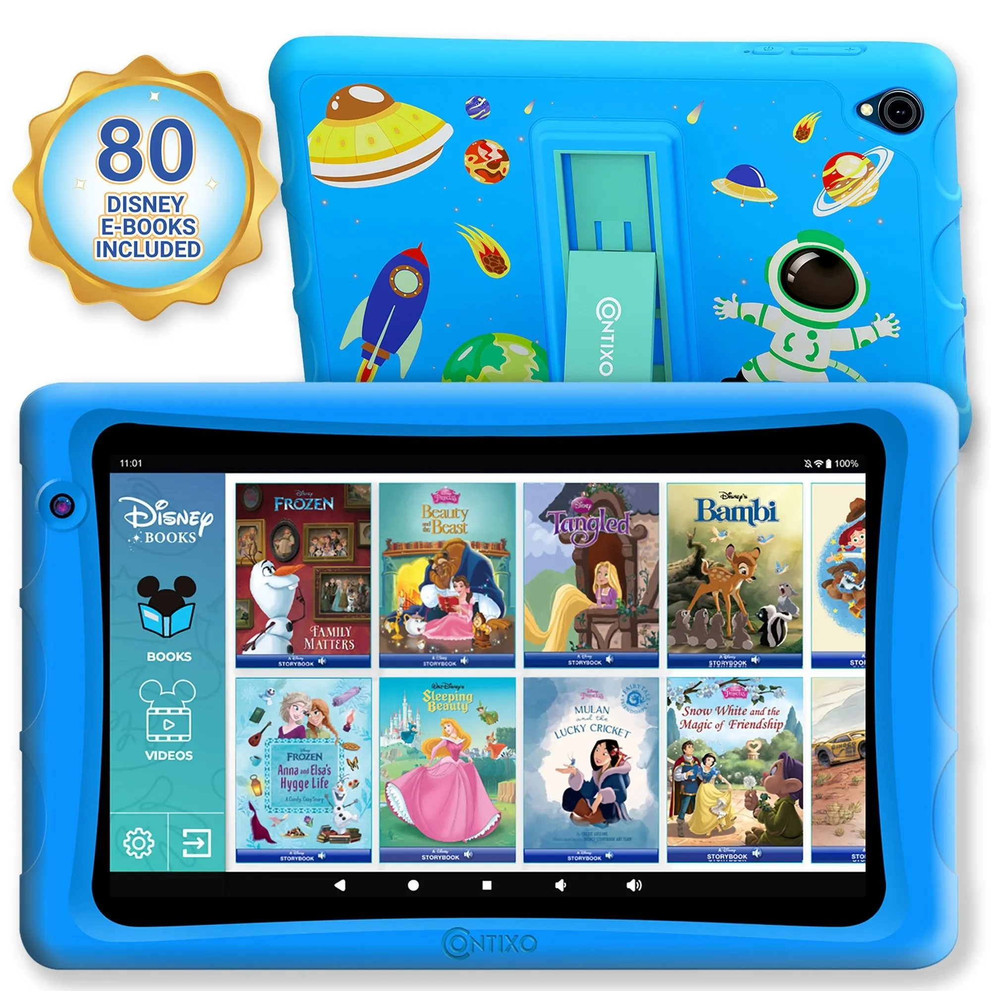 Contixo K80 8-Inch Kids Tablet Featuring 80 Disney eBooks - 2GB   64GB by Contixo