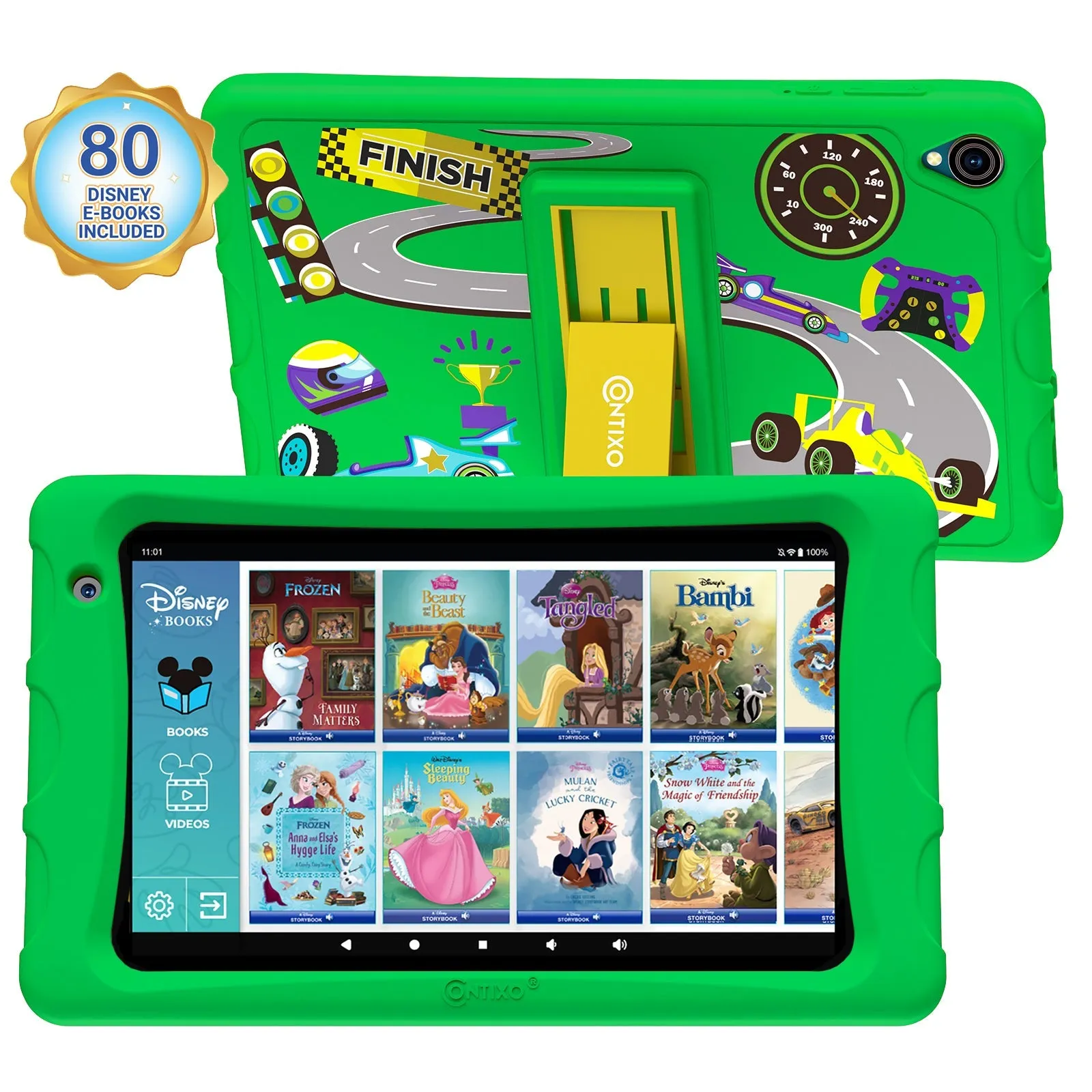 Contixo K80 8-Inch Kids Tablet Featuring 80 Disney eBooks - 2GB   64GB by Contixo