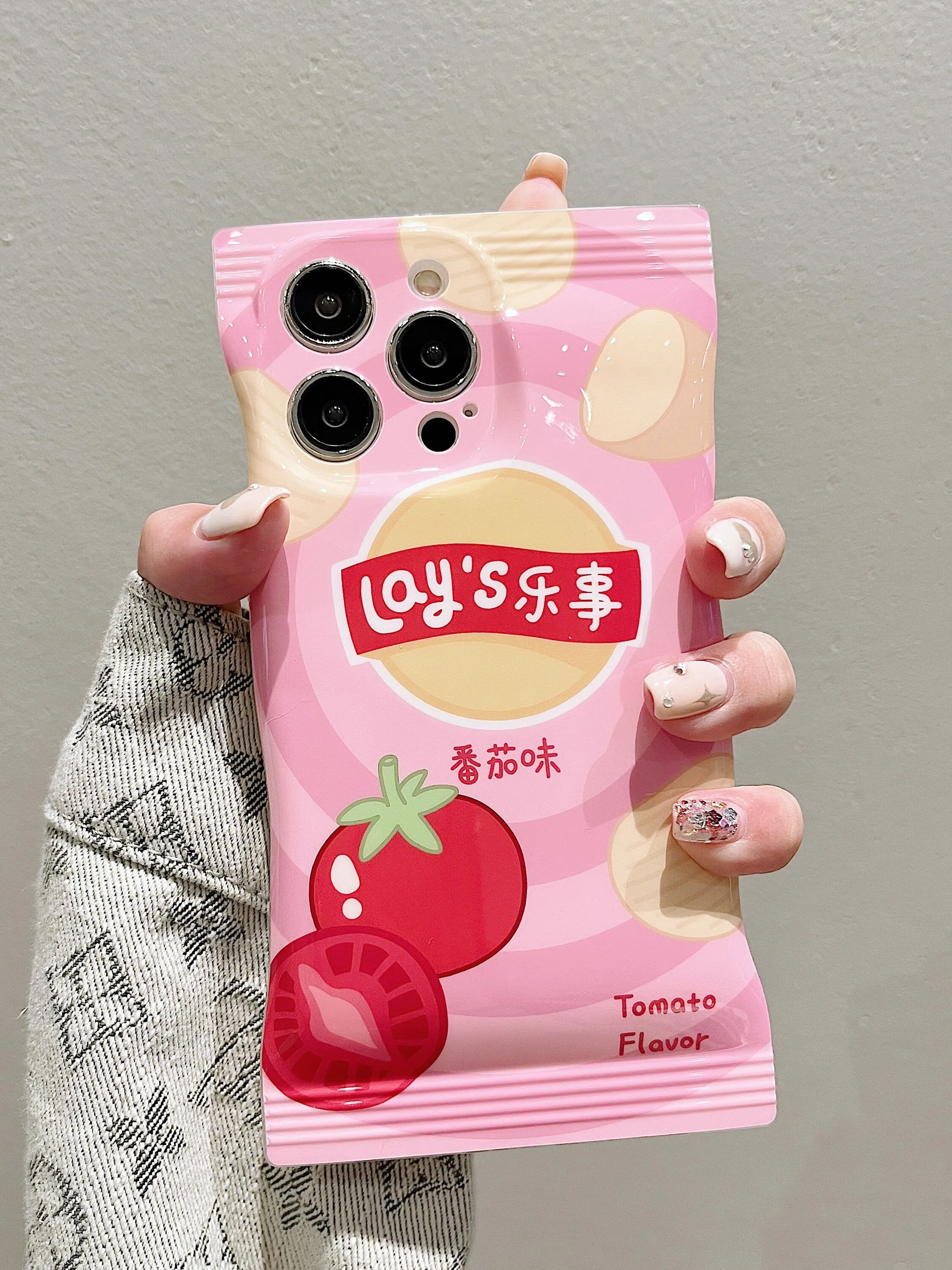 Cute Lay’s Chip Bag Snacks Multiple Colour  Flavors Design Thick Bulky Protective Shockproof iPhone Case for iPhone 11 12 13 14 Pro Max Case