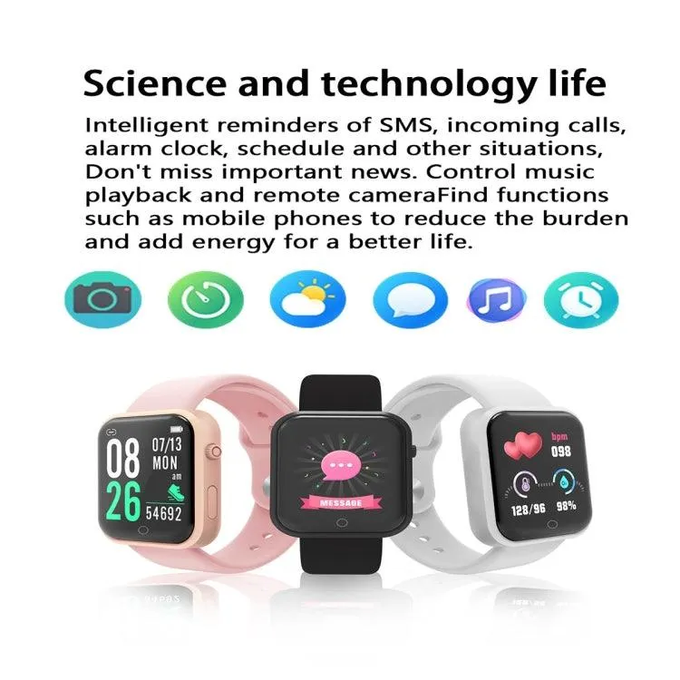 D20L 1.3" Waterproof Smartwatch with Color Display and Fitness Tracker