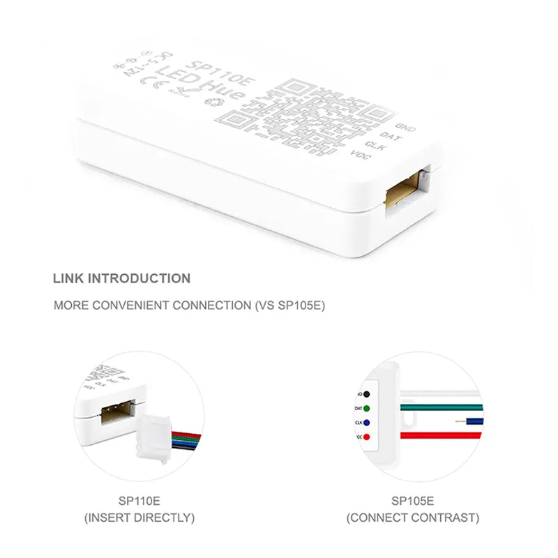 DC5V-24V WS2812B Led Strip Light Controller Bluetooth SP105E SP110E Wifi SP108E Music SP107E SP601E WS2811 SK6812 Lights