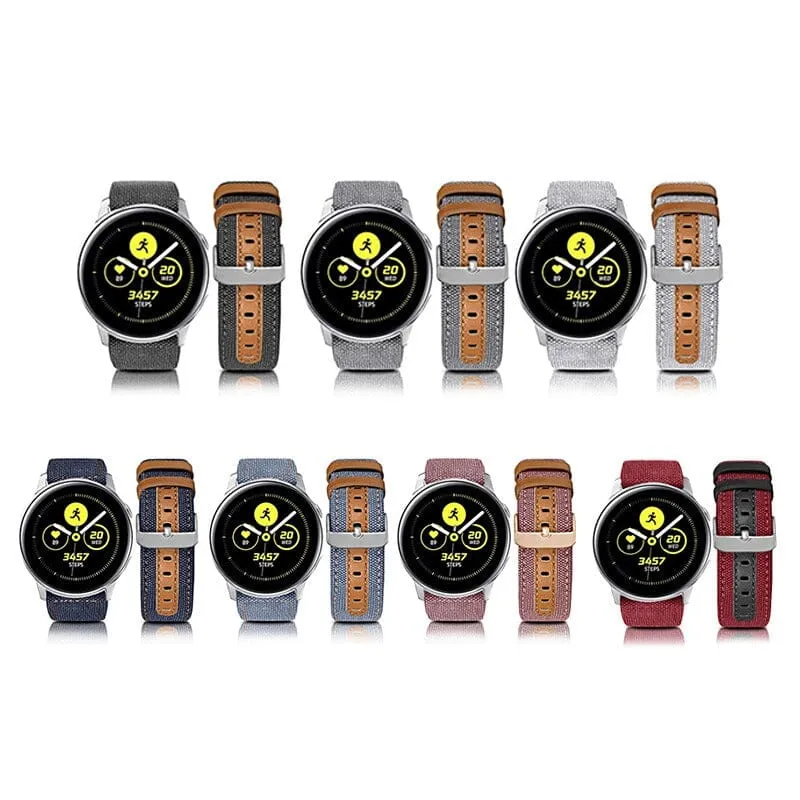 Denim & Leather Watch Straps Compatible with the Seiko 20mm Range