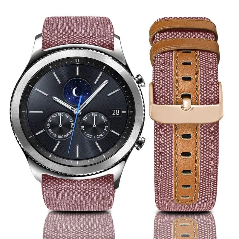 Denim & Leather Watch Straps Compatible with the Seiko 20mm Range