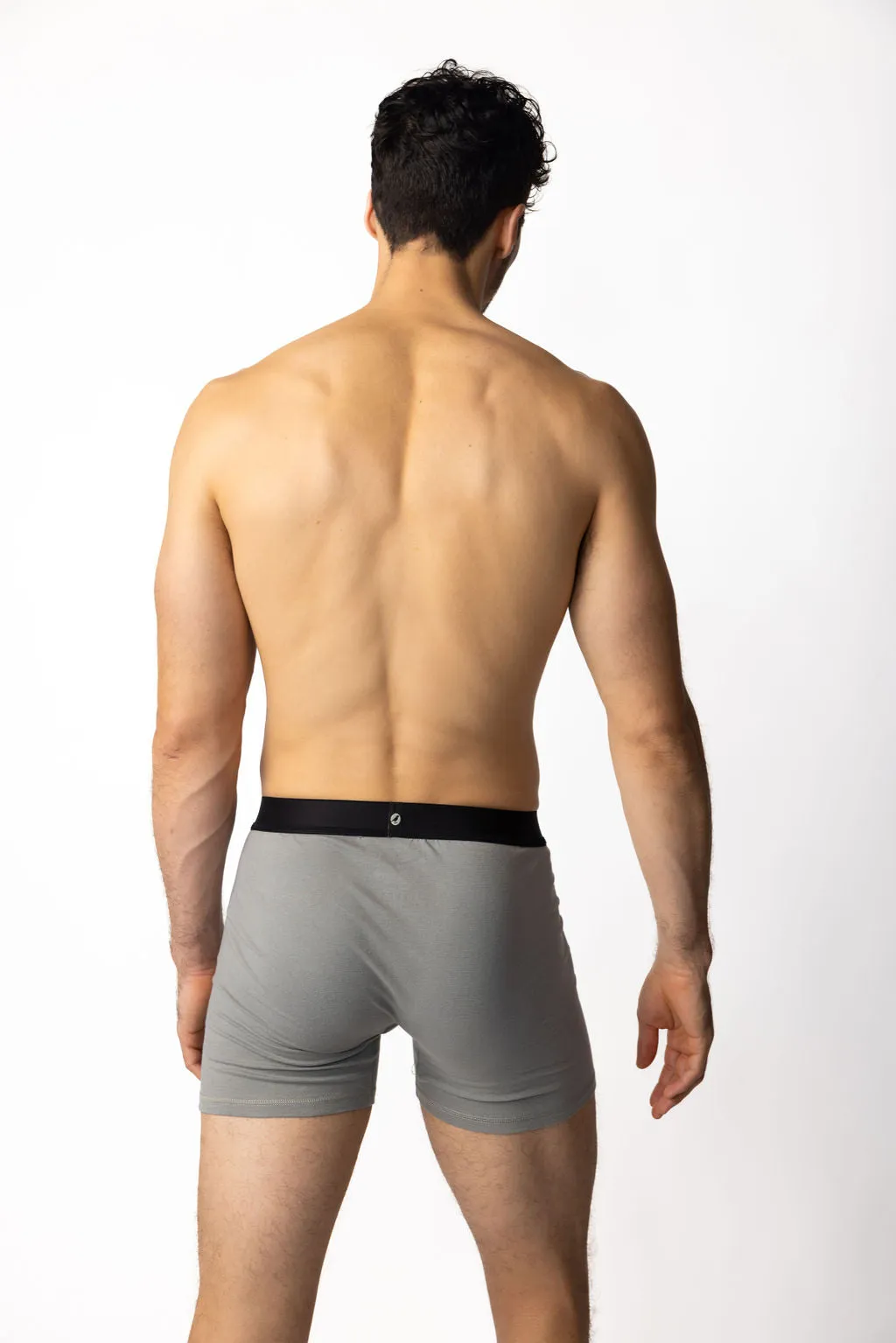 Denman Grey Boxer Brief