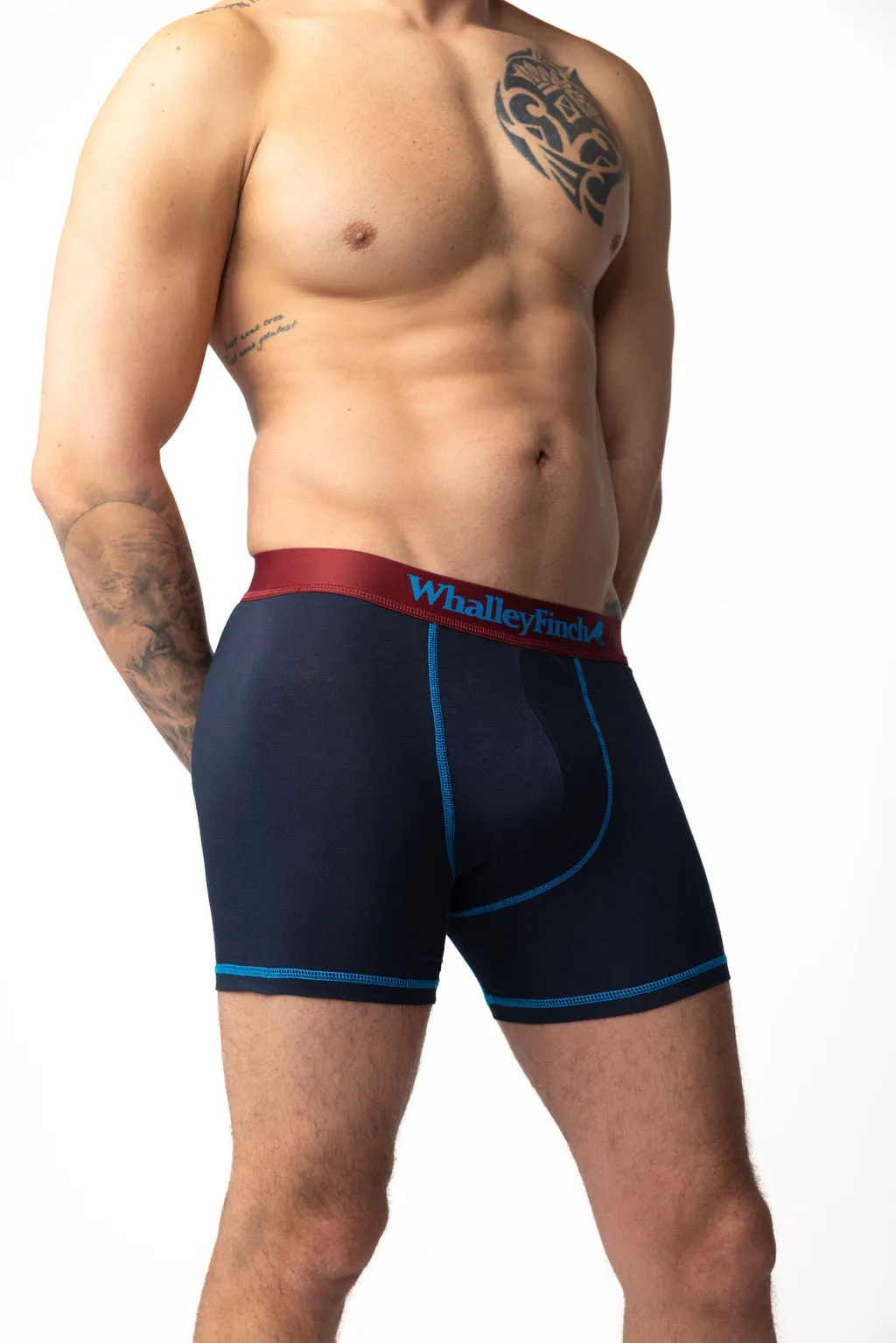 Denman Navy Boxer Brief