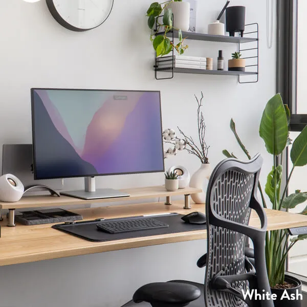 Desky Dual Hardwood Sit Stand Desk