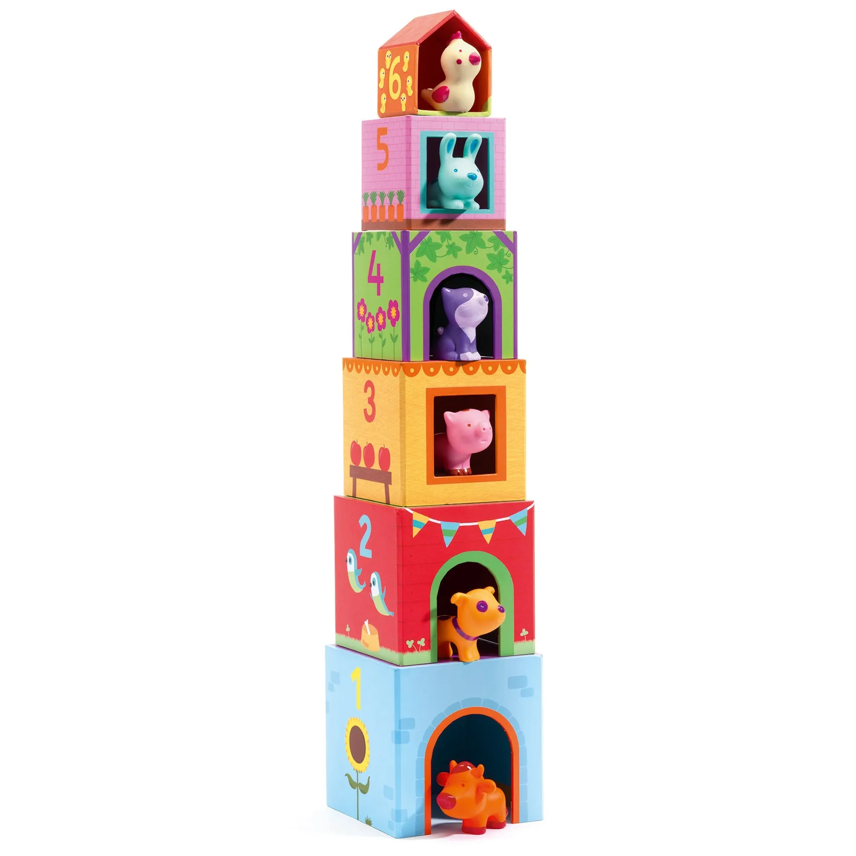 Djeco Stacking Cubes – TopaniFarm