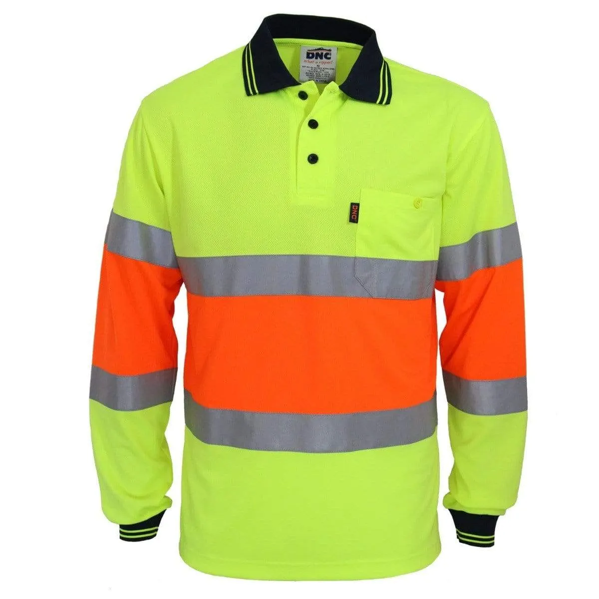 Dnc Workwear Hi-vis Cool-dry 2t Bio-motion D/n Polo - 3709