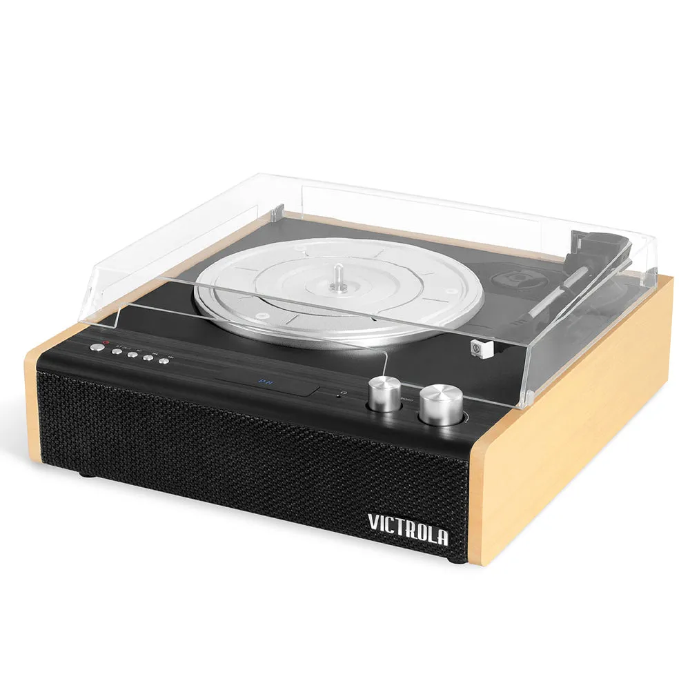 Dual Bluetooth Turntable & Vinyl Storage Stand - Victrola