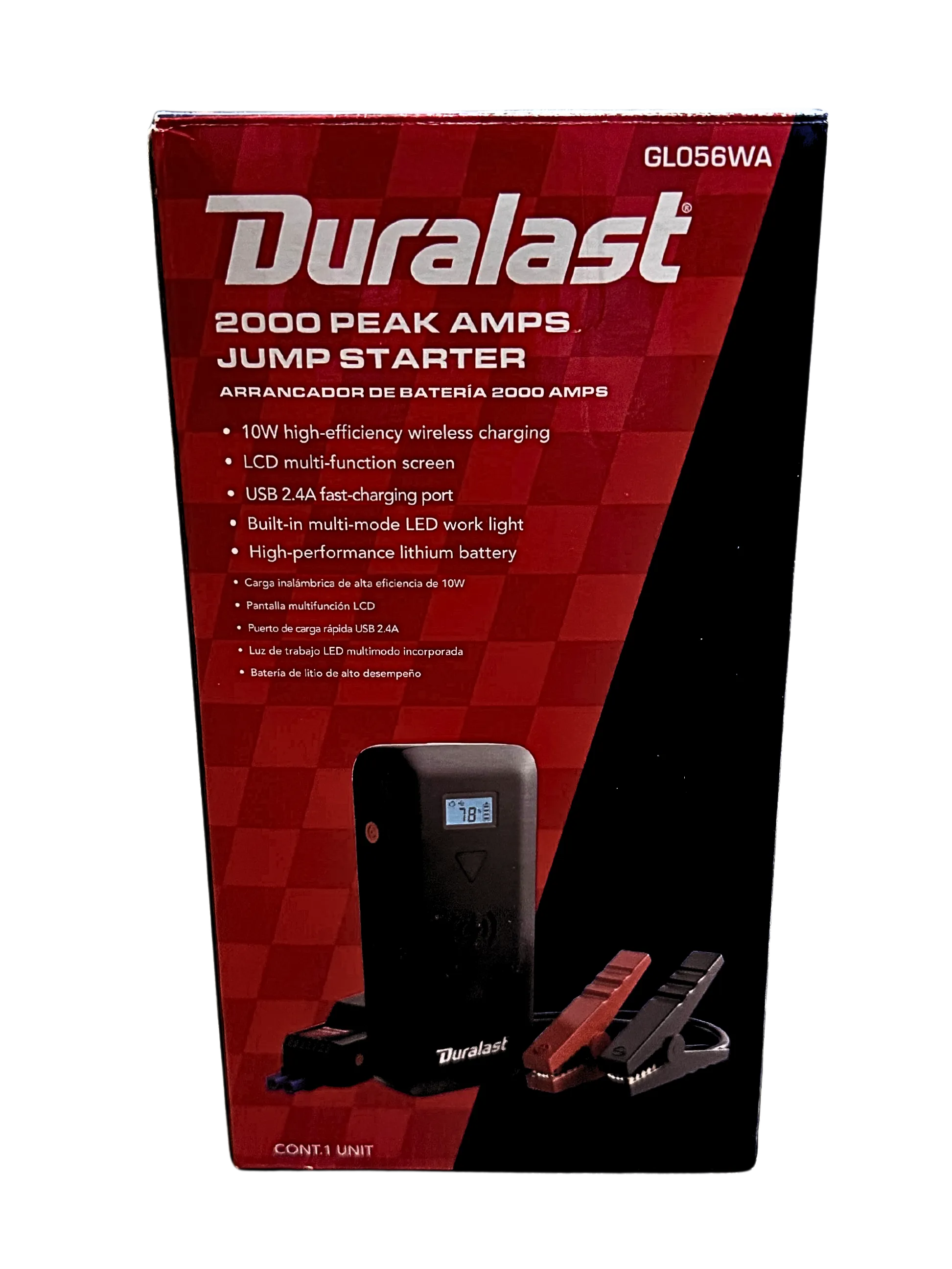 Duralast 2,000 Amps Lithium Portable Jump Starter and Power Pack