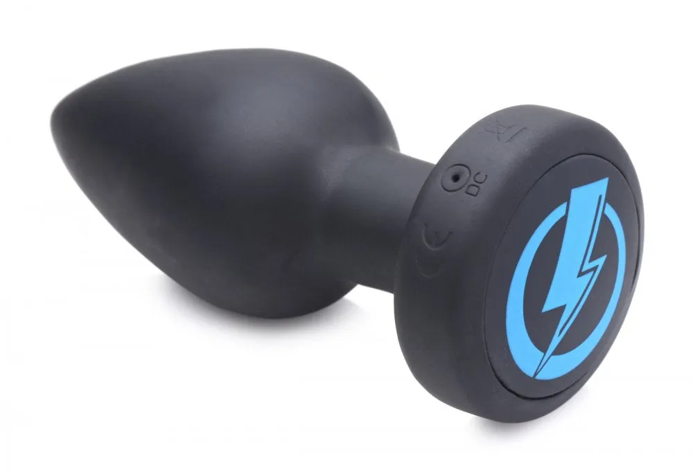 E-Stim Pro Silicone Vibrating Anal Plug with Remote Control