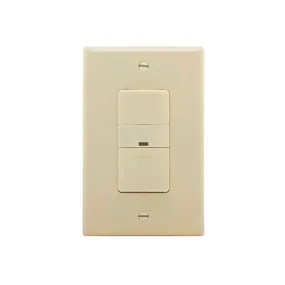 Eaton Wiring Devices OS306U-LA-K Motion Sensor Switch, 120 V, 1 -Pole, Motion Sensor, 180 deg Sensing, Light Almond