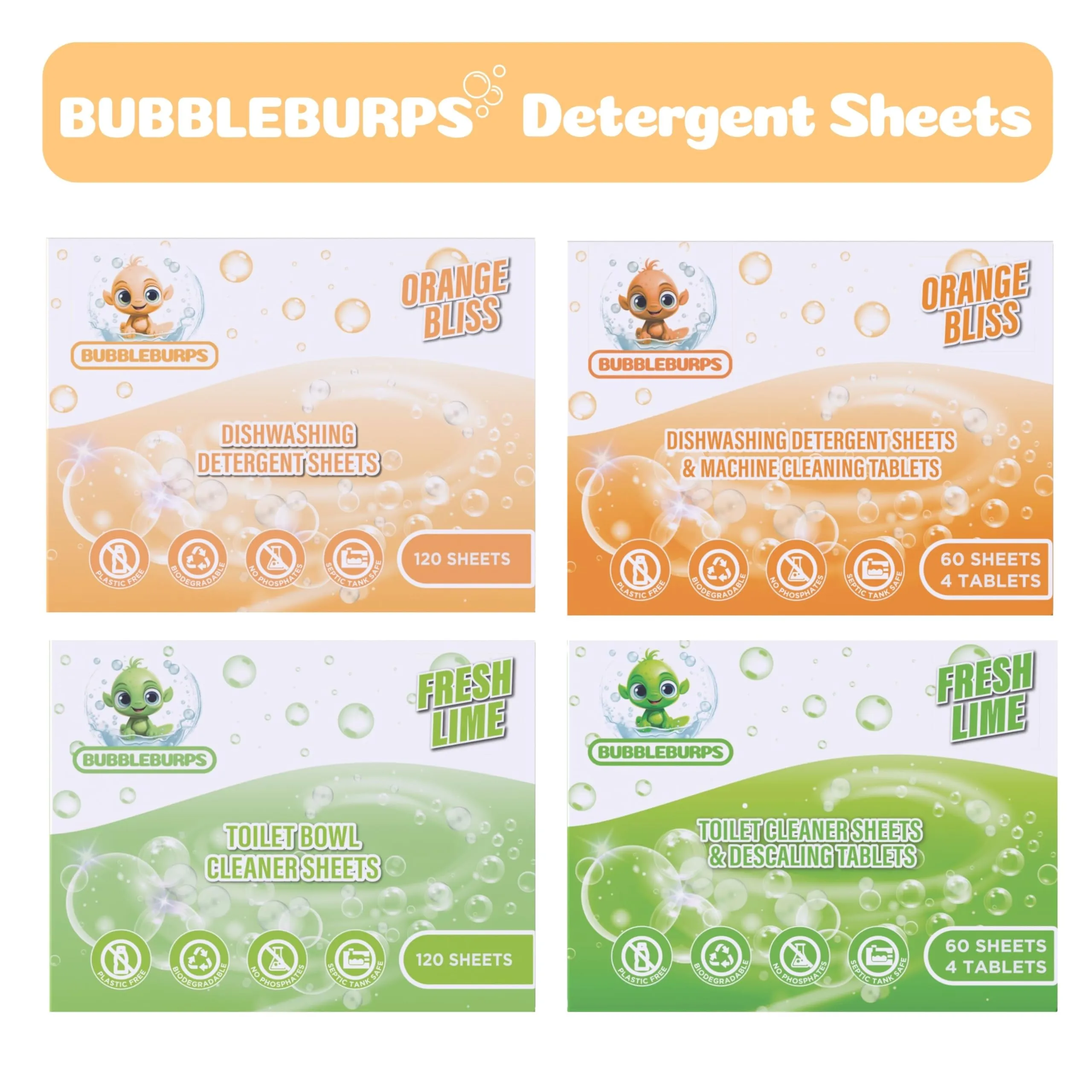 Eco Friendly Dishwasher Detergent Sheets 120 Count