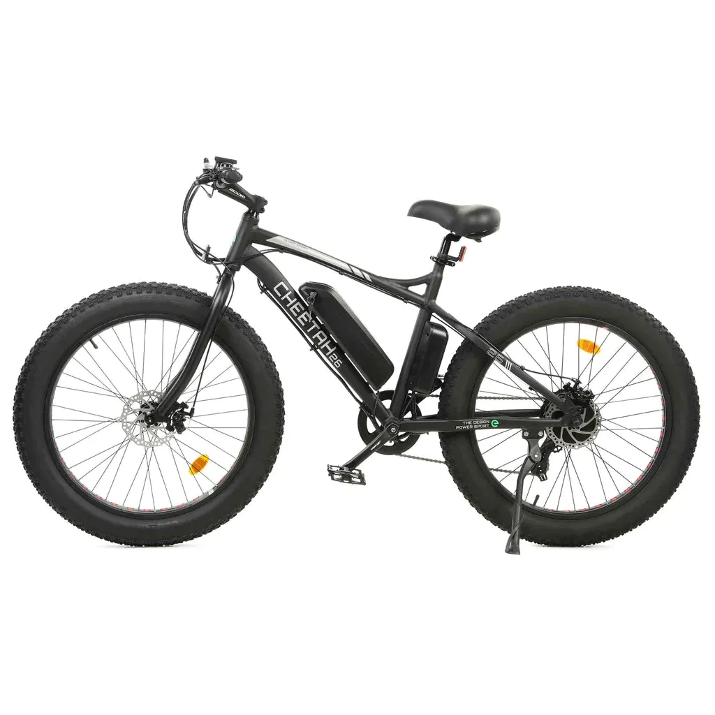 Ecotric Cheetah 26 Fat Tire Beach Snow Electric Bike