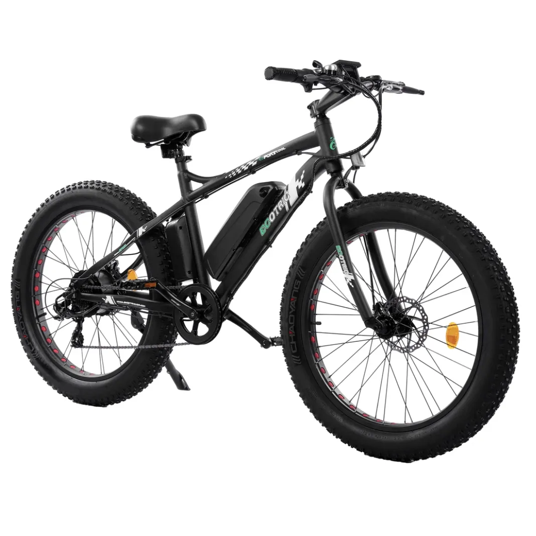 Ecotric Cheetah 26 Fat Tire Beach Snow Electric Bike