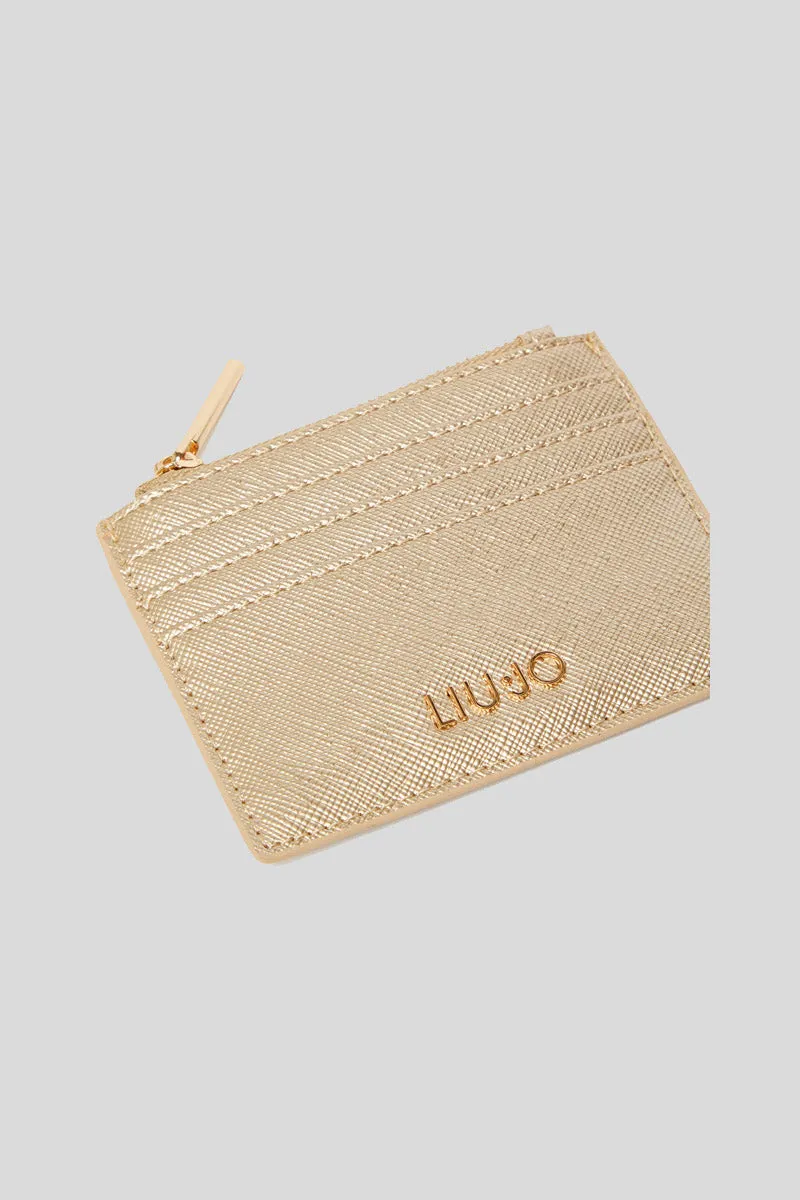 Ecs Credit Card Case Liu Jo Aledis - Gold