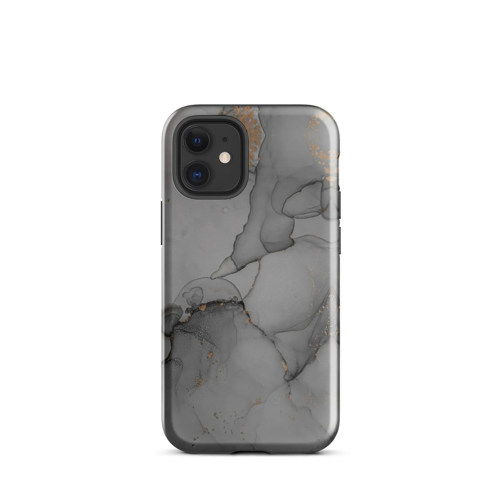 Elegant Dark Grey Marble Premium iPhone Case