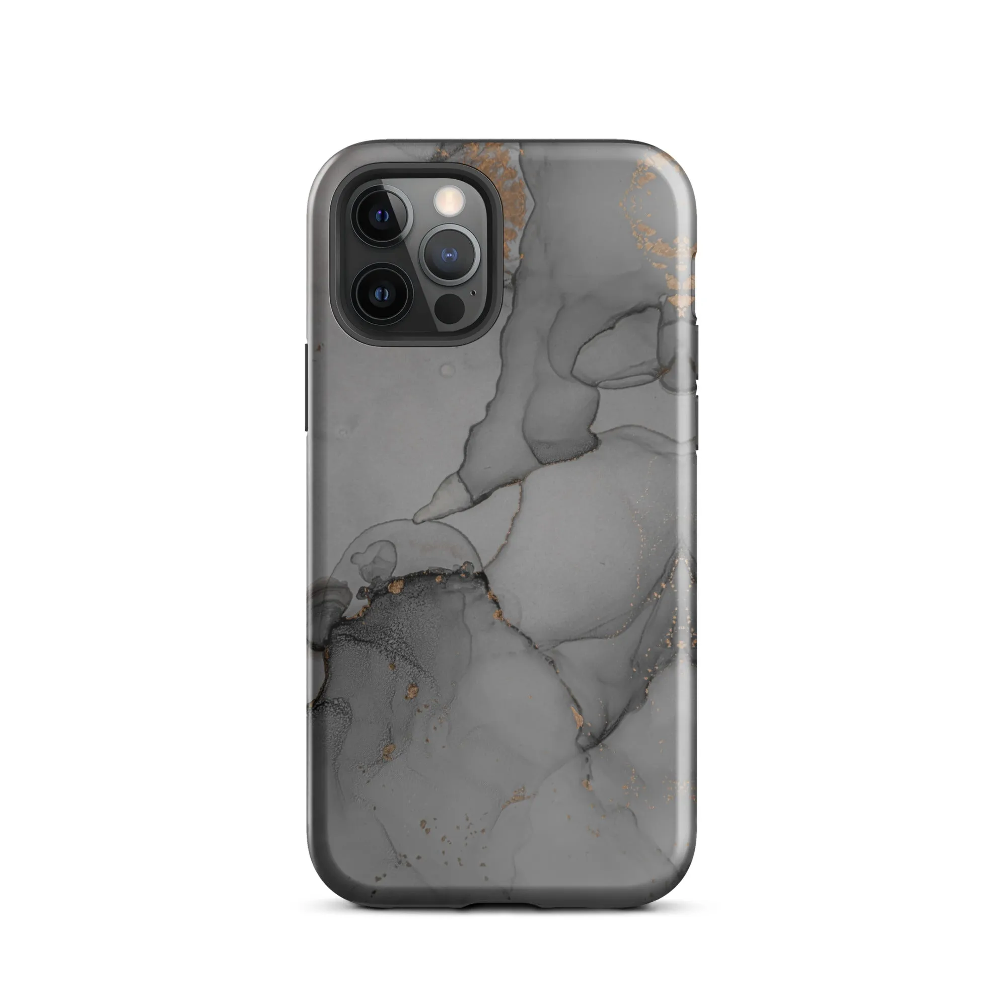 Elegant Dark Grey Marble Premium iPhone Case