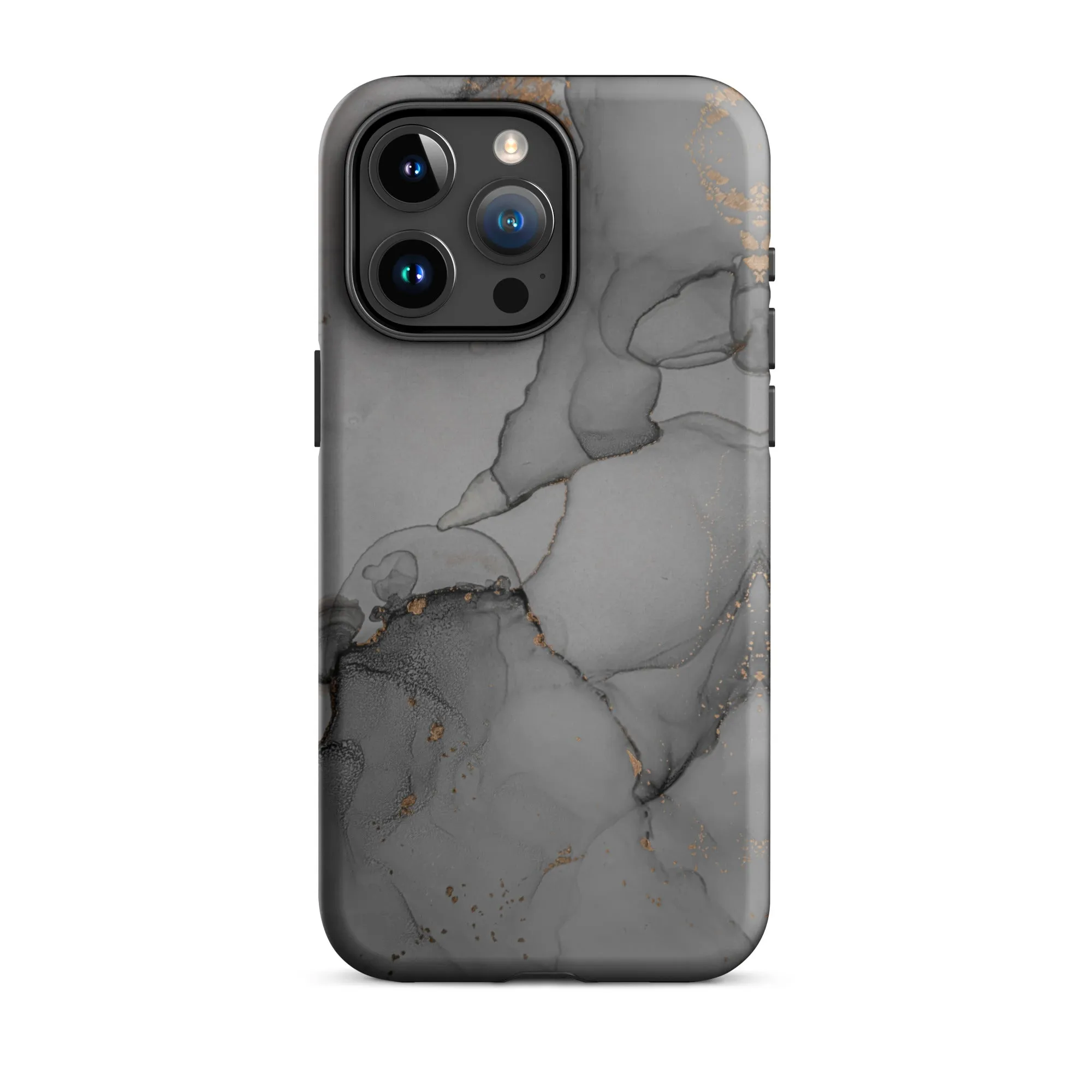 Elegant Dark Grey Marble Premium iPhone Case