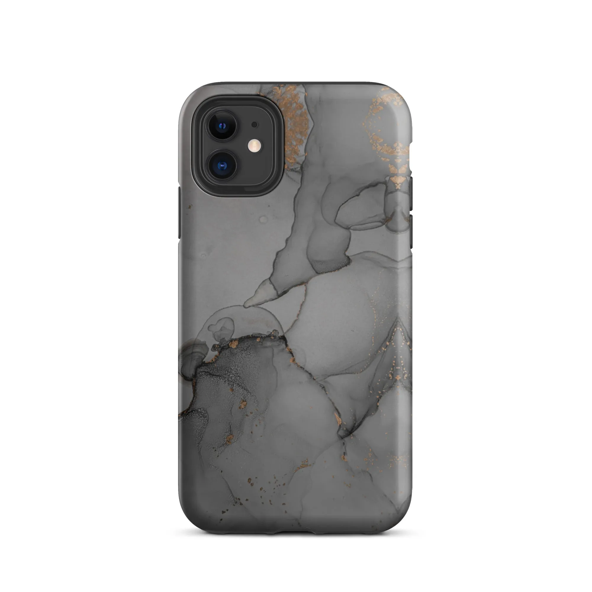 Elegant Dark Grey Marble Premium iPhone Case