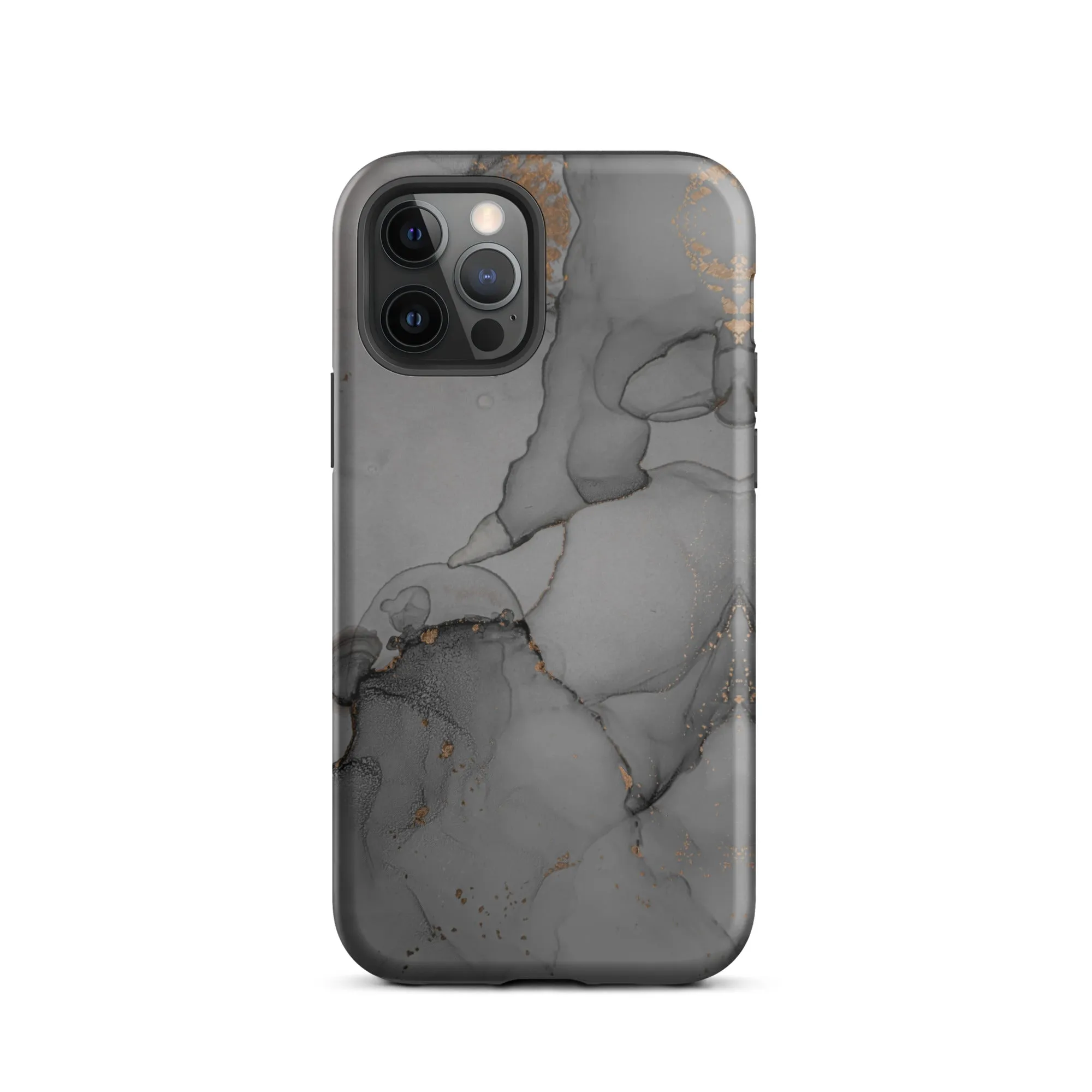 Elegant Dark Grey Marble Premium iPhone Case