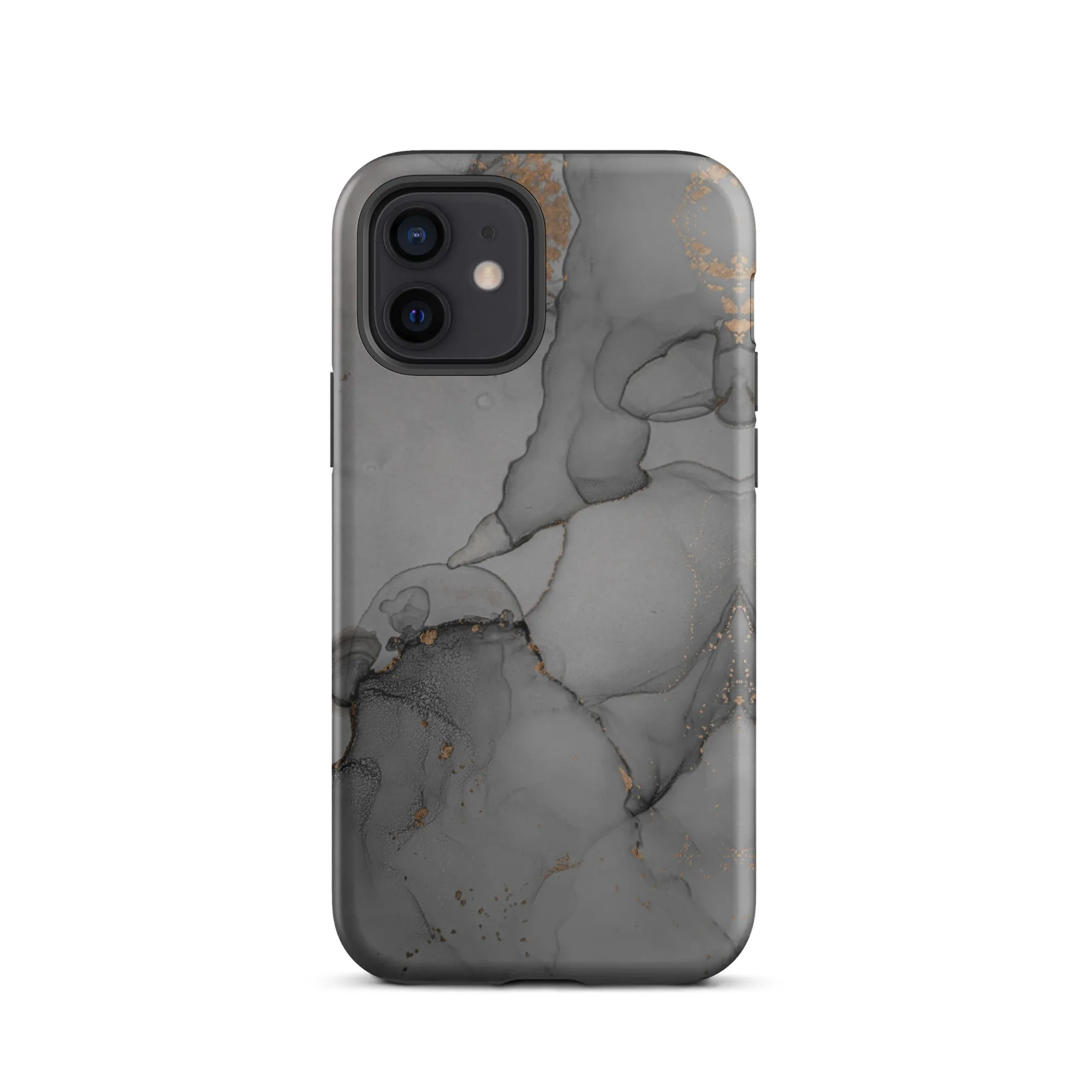 Elegant Dark Grey Marble Premium iPhone Case