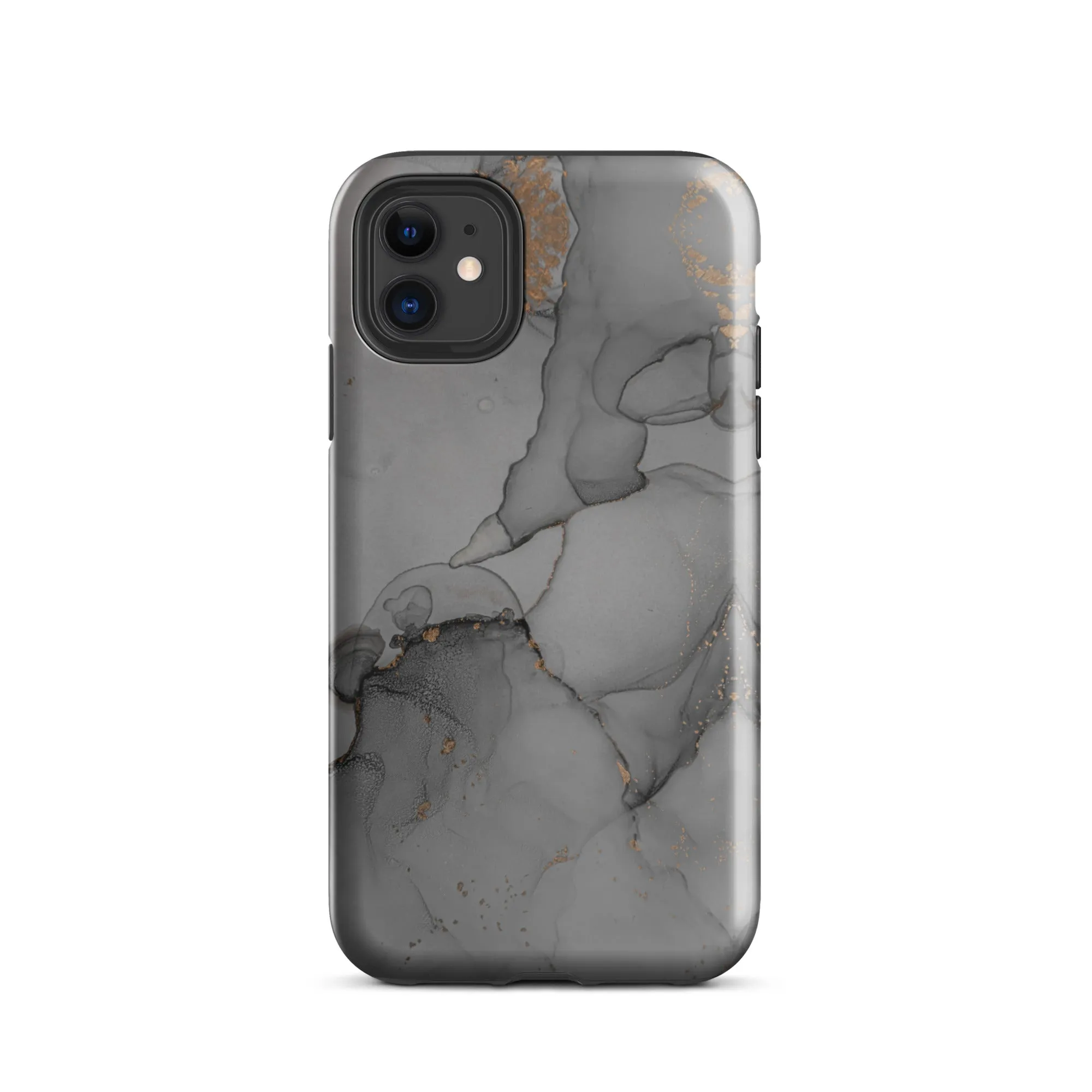 Elegant Dark Grey Marble Premium iPhone Case