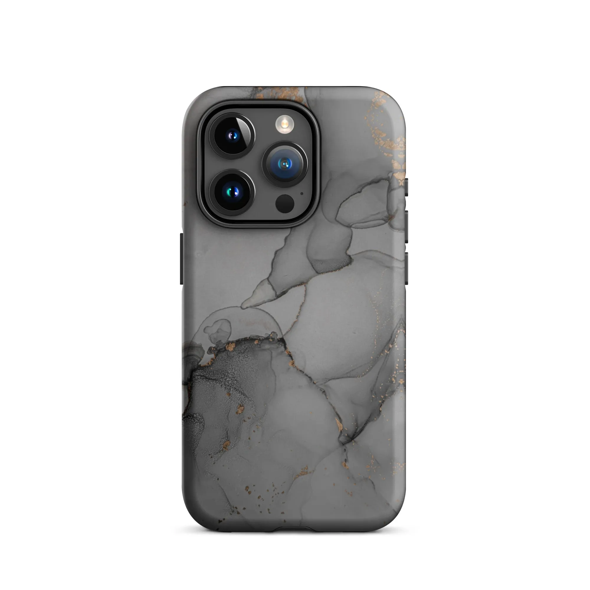 Elegant Dark Grey Marble Premium iPhone Case