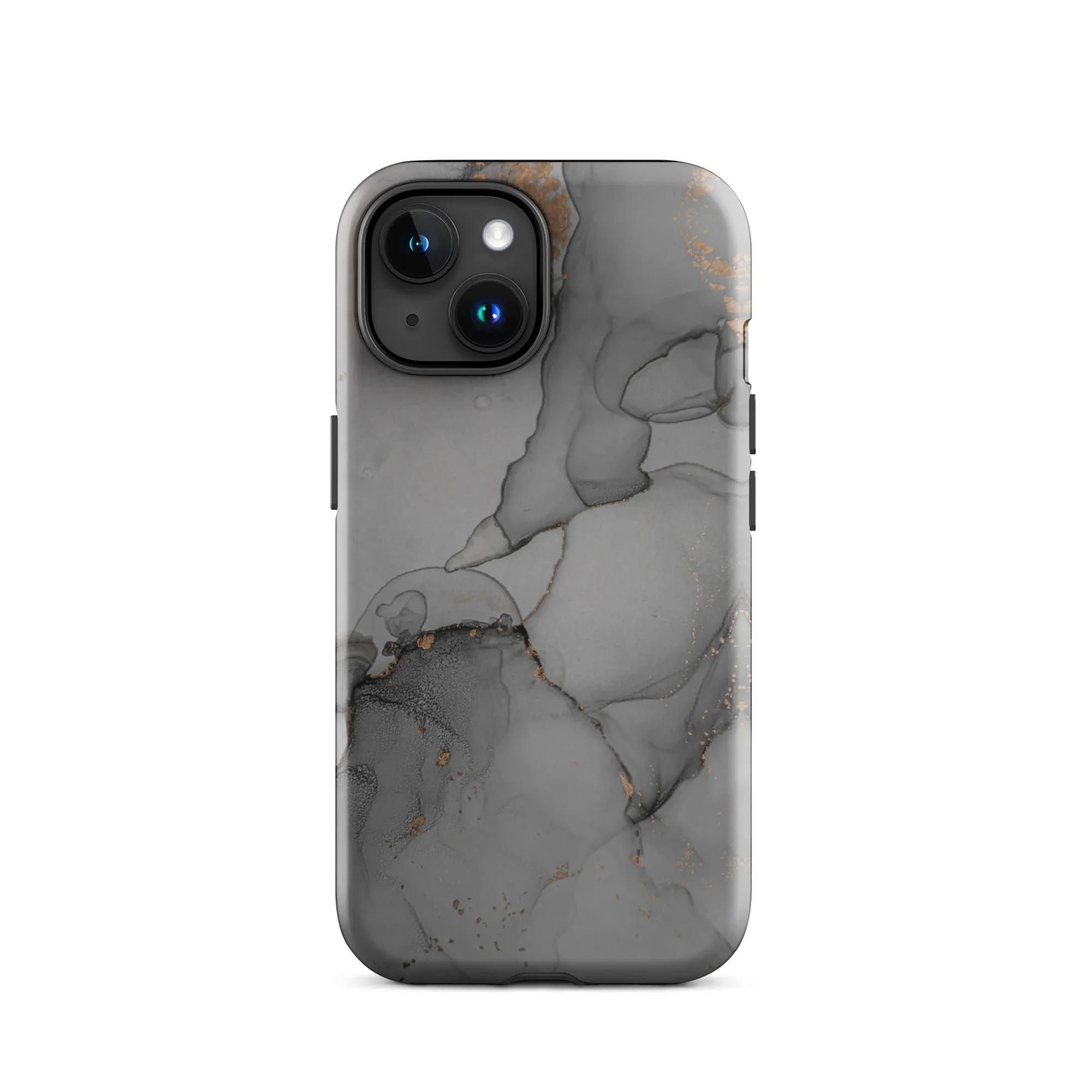 Elegant Dark Grey Marble Premium iPhone Case