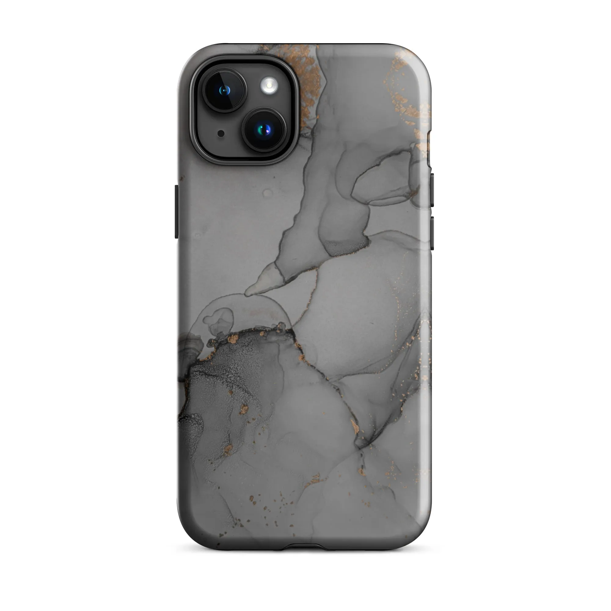 Elegant Dark Grey Marble Premium iPhone Case