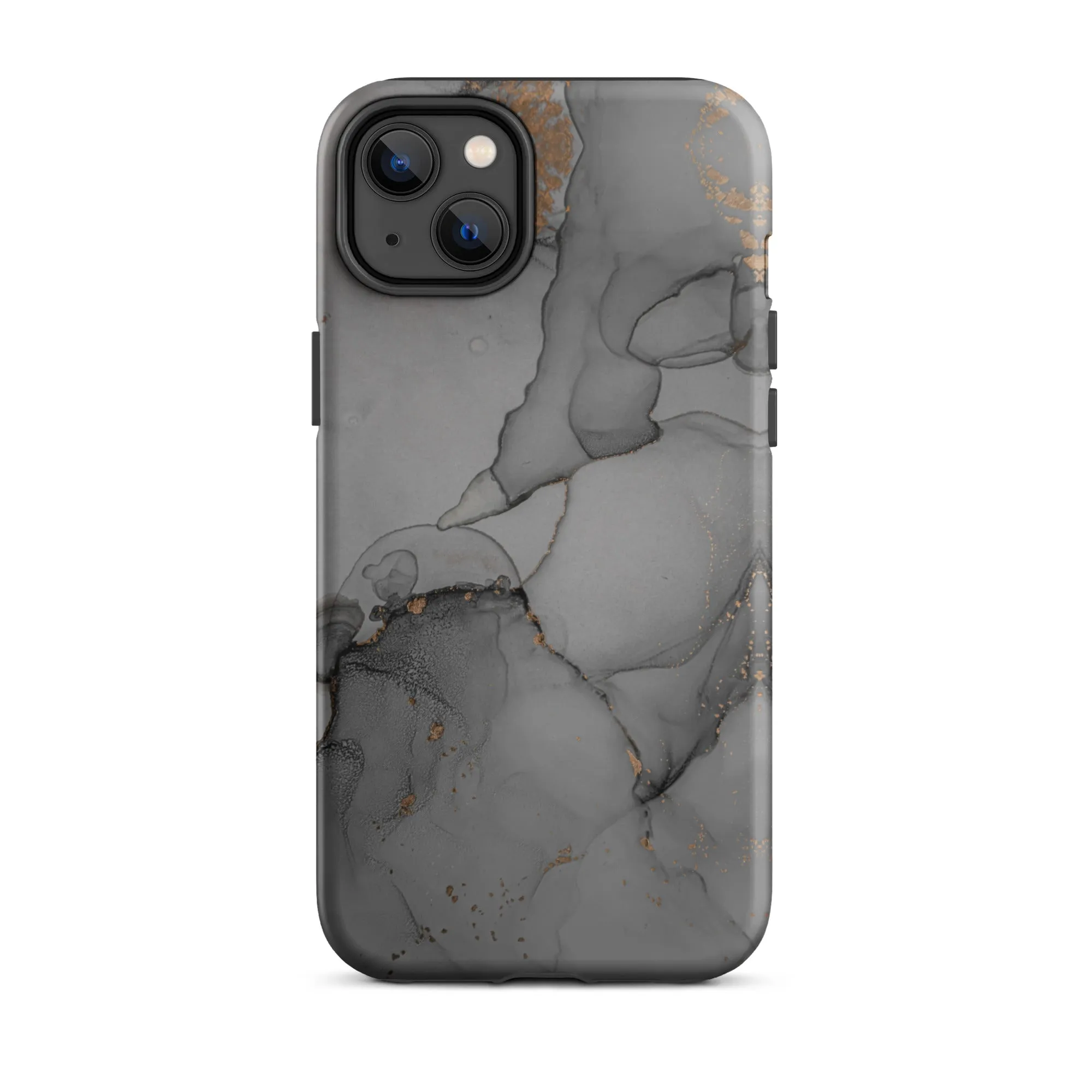 Elegant Dark Grey Marble Premium iPhone Case