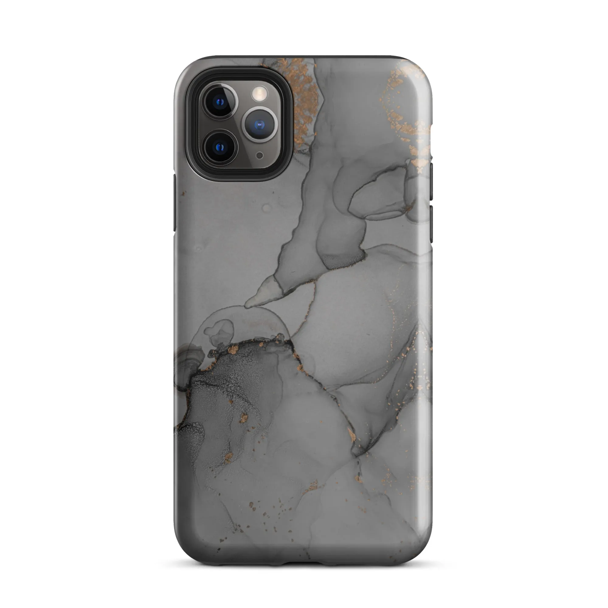 Elegant Dark Grey Marble Premium iPhone Case