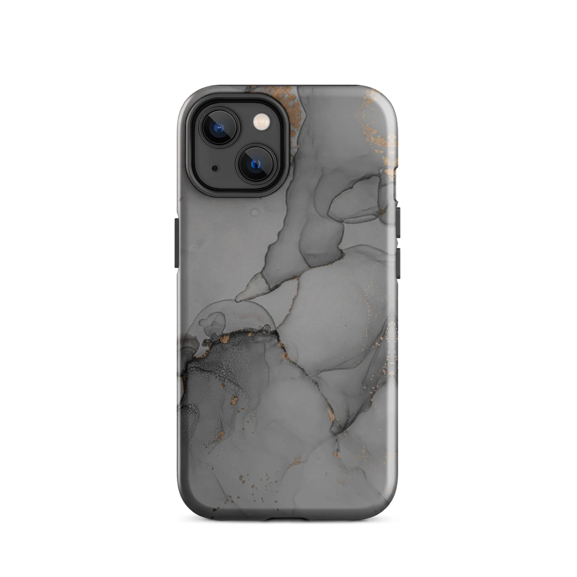 Elegant Dark Grey Marble Premium iPhone Case