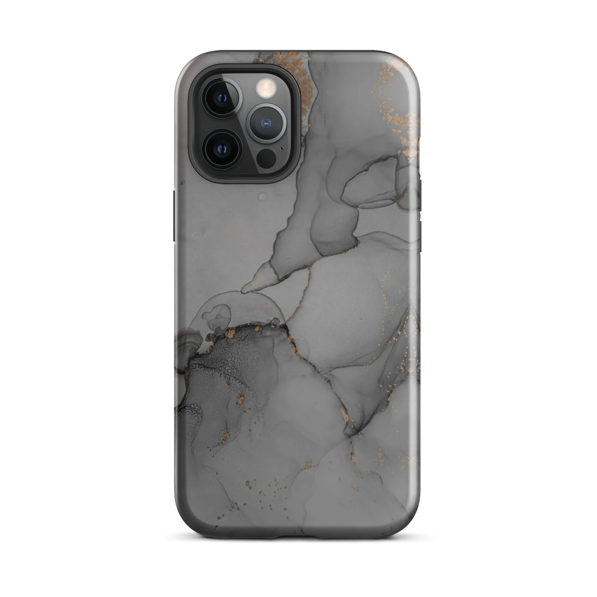 Elegant Dark Grey Marble Premium iPhone Case