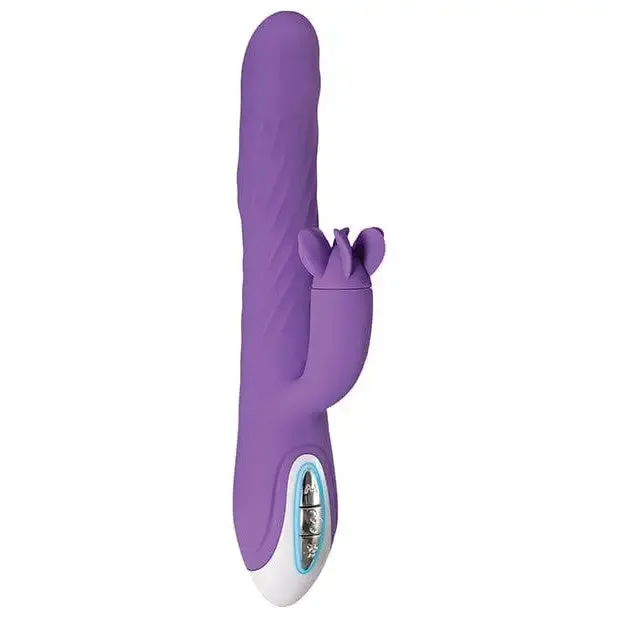 Evolved Tilt O Whirl Rabbit Vibrator with Rotating Clit Stimulator