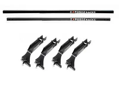 Exposed Racks 9655 Black Low Profile Cross Bar for Jeep Wrangler