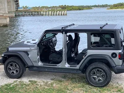 Exposed Racks 9655 Black Low Profile Cross Bar for Jeep Wrangler