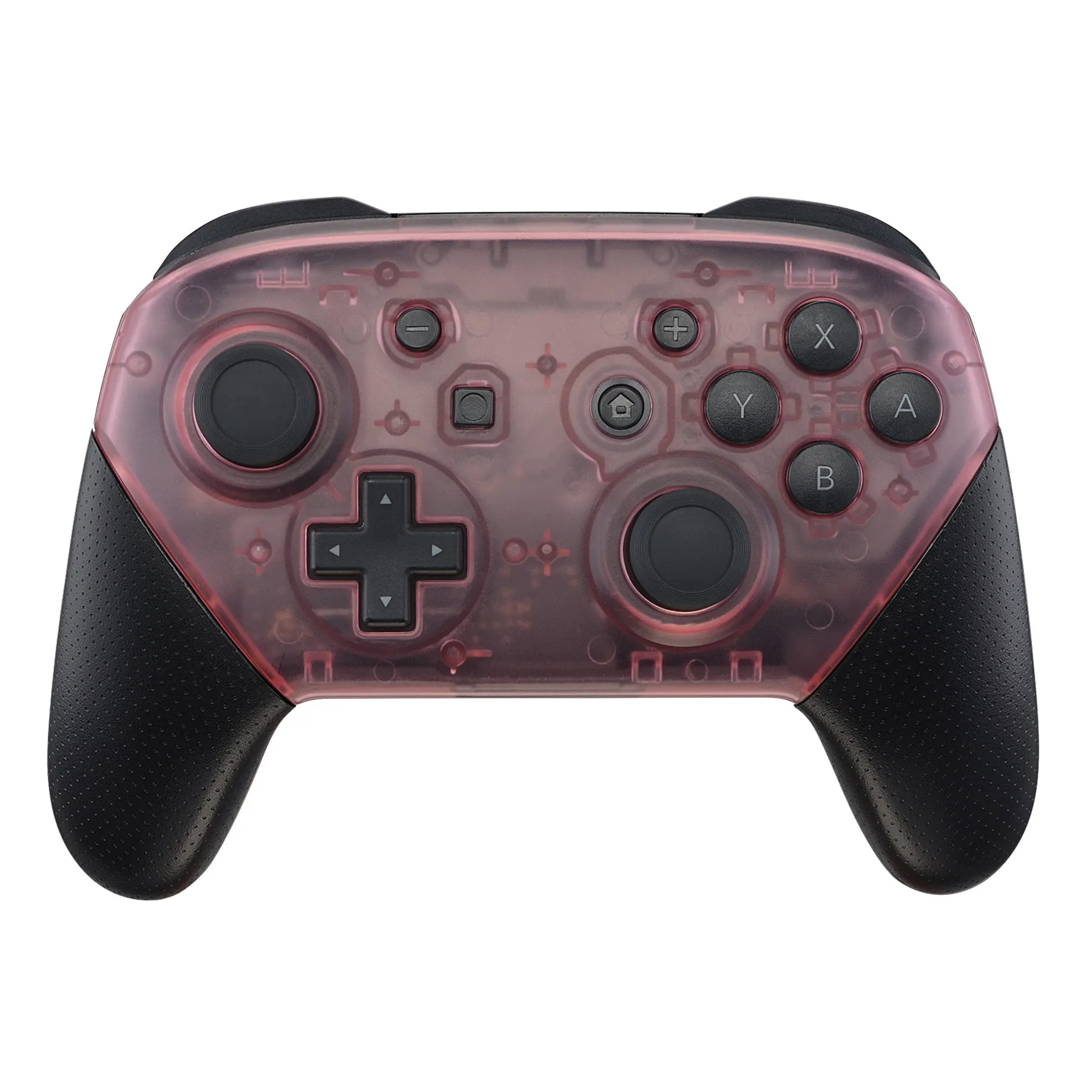 eXtremeRate Cherry Pink Faceplate and Backplate for Nintendo Switch Pro Controller, DIY Replacement Shell Housing Case for Nintendo Switch Pro - Controller NOT Included - MRM507