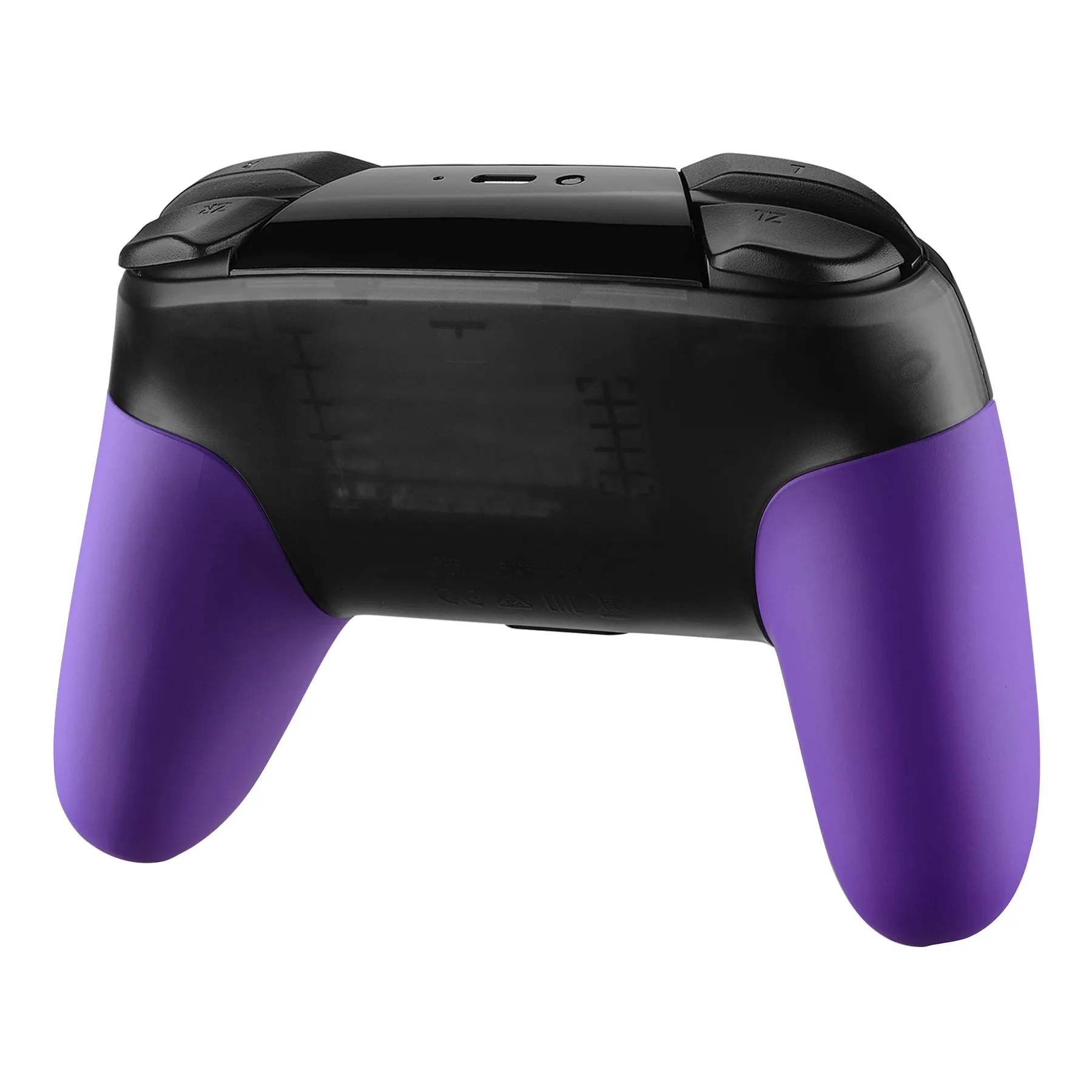 eXtremeRate Purple Replacement Handle Grips for Nintendo Switch Pro Controller, Soft Touch DIY Hand Grip Shell for Nintendo Switch Pro - Controller NOT Included - GRP305