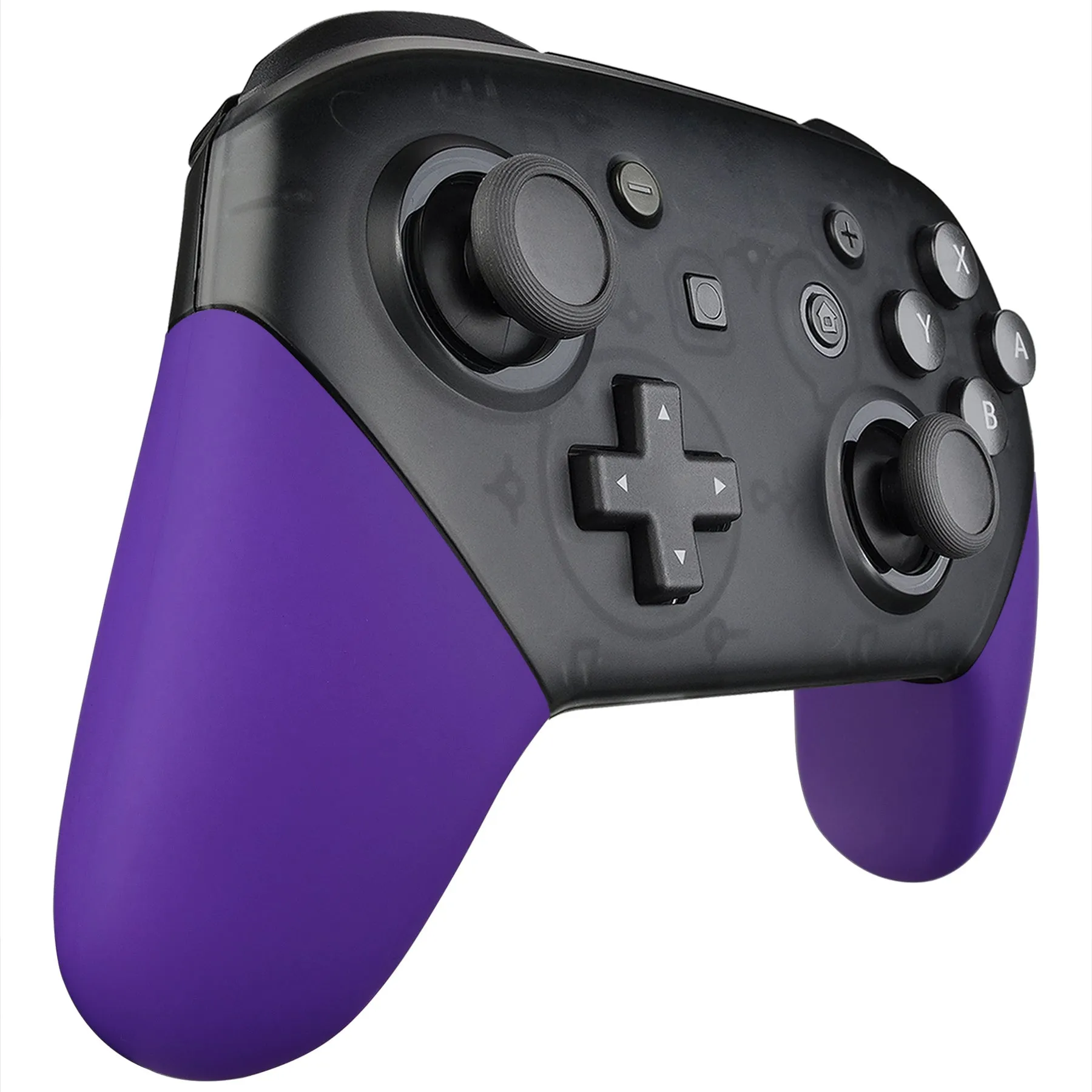 eXtremeRate Purple Replacement Handle Grips for Nintendo Switch Pro Controller, Soft Touch DIY Hand Grip Shell for Nintendo Switch Pro - Controller NOT Included - GRP305