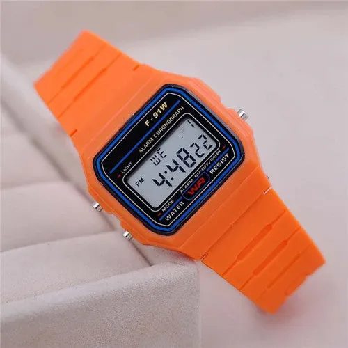 Fashion Sport Watch For Men Women Kid Colorful Electronic Led Digital Kids Watches Multifunction Jelly Wristwatch Clock Hour