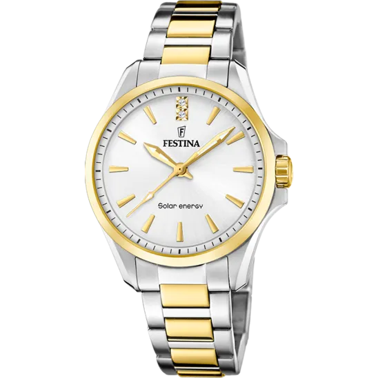 Festina Solar Energy Stainless Steel Analog (Solar Energy) Ladies Watch I Model F20655/2 Quartz Solar Movement