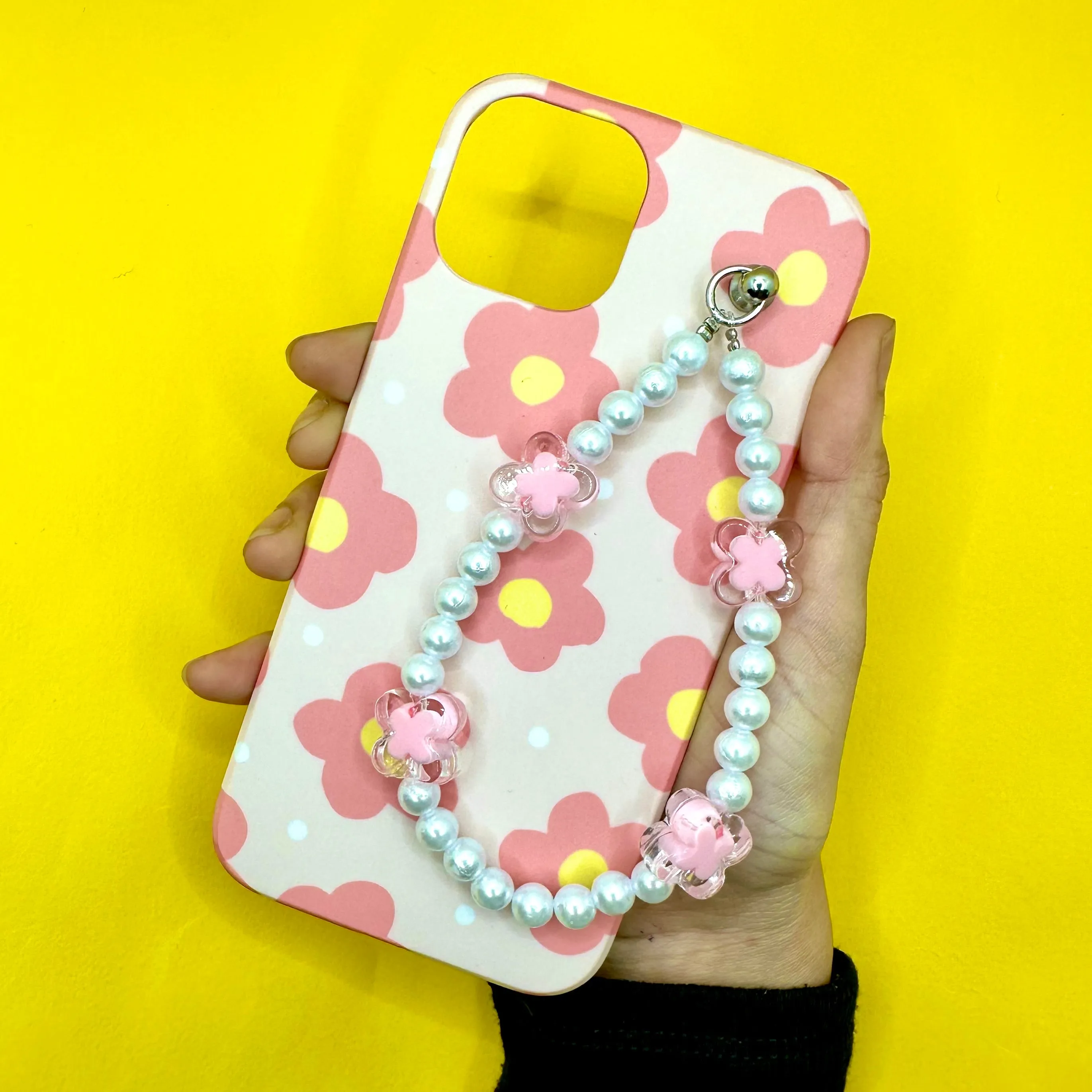 Flower Power Pinkpearl Fall Chain Phone Cover