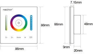 FluxTech - Smart Panel Controller (RGB, RGBW, RGB CCT)