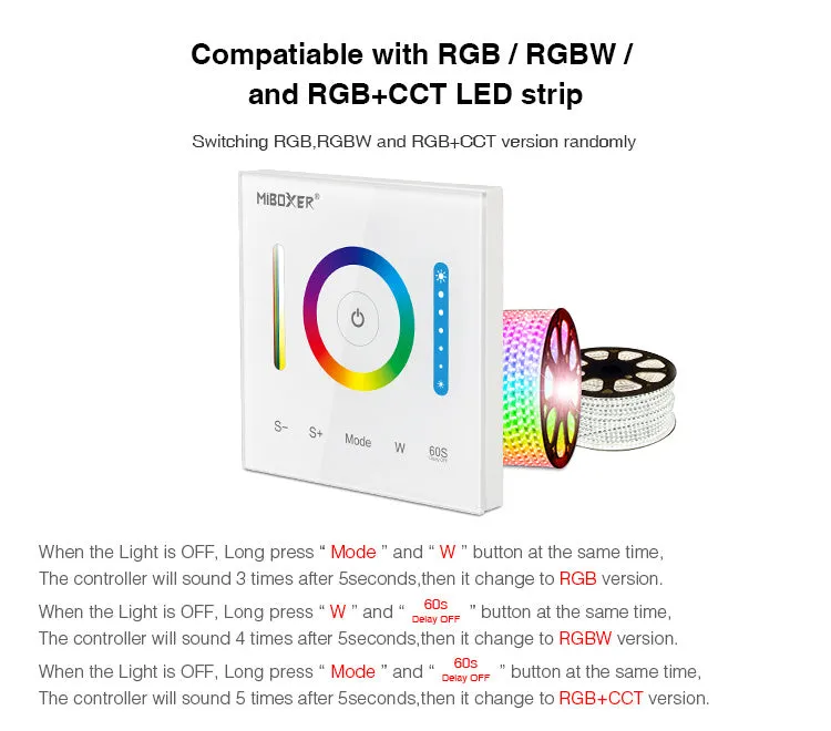 FluxTech - Smart Panel Controller (RGB, RGBW, RGB CCT)